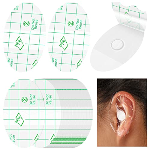 Kingdder 60 Pcs Baby Ear Covers for Bath Waterproof Ear Protection Plugs for Swimming Kids Newborn Shower Surfing Snorkeling and Other Water Sports(White) - Image 1