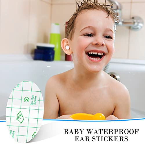 Kingdder 60 Pcs Baby Ear Covers for Bath Waterproof Ear Protection Plugs for Swimming Kids Newborn Shower Surfing Snorkeling and Other Water Sports(White) - Image 5