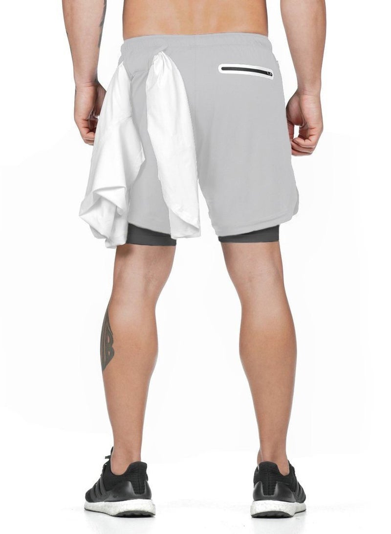 Loquat Men's Beach Shorts Sports Running Shorts Mesh Sports Fitness Shorts - Image 2