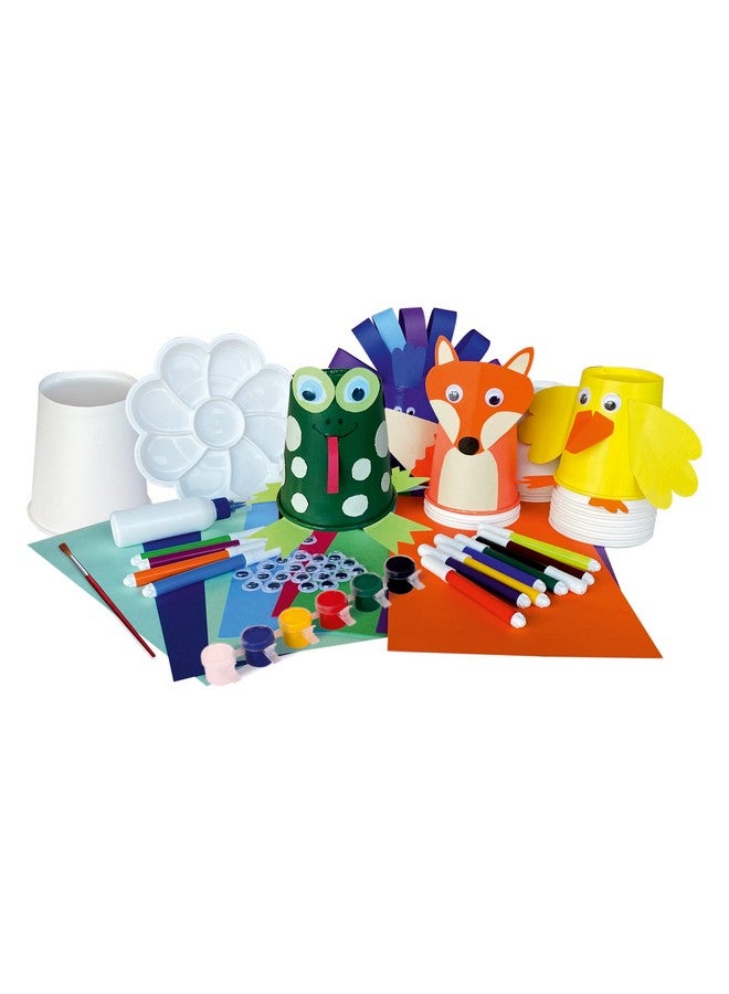 Webby DIY Art and Craft Paper Cup Fun Making and Painting Interesting Activity Kit, Birthday Return Gift, Paper Craft Kit for Kids, Boys & Girls - Image 2