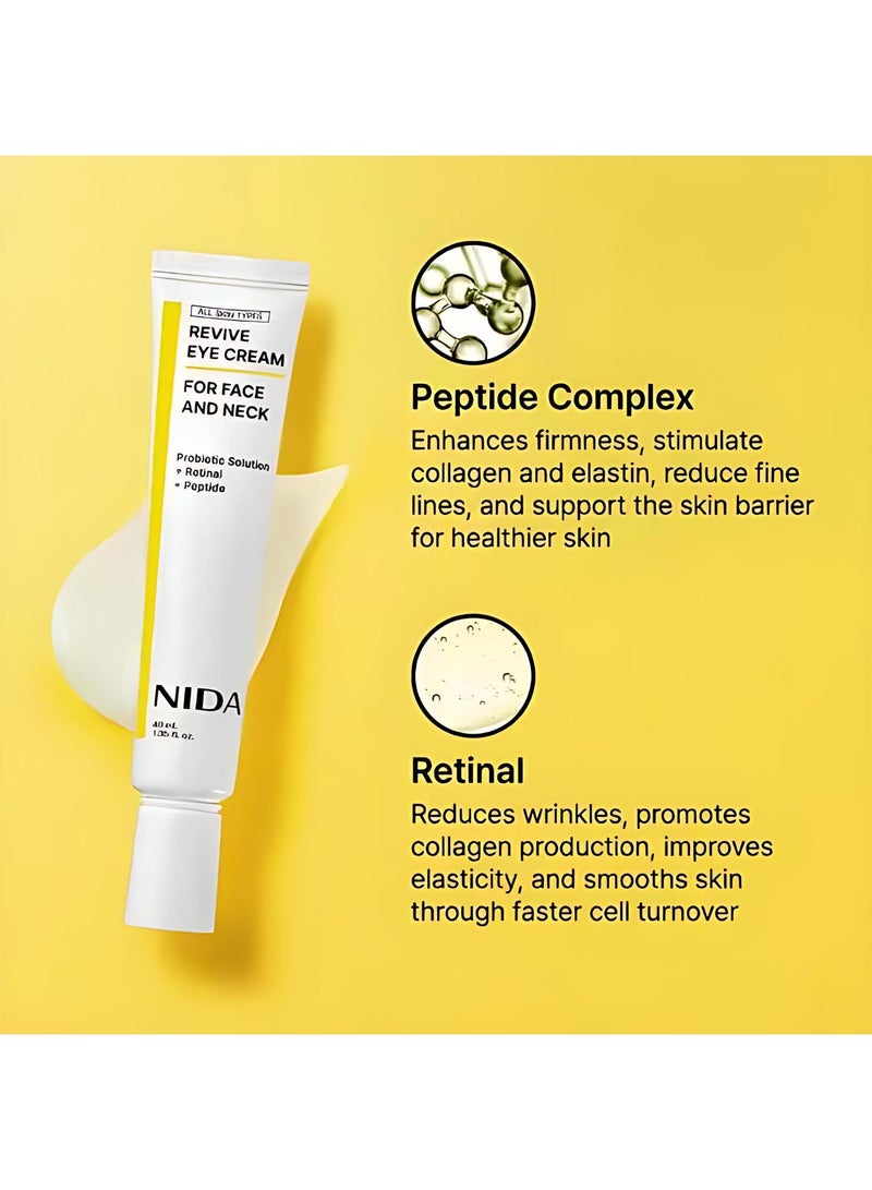 NIDA 4‑Piece Complete Facial Skincare Set, Peptide Propolis Serum + Cica‑Hyal Hydrating Serum + Revive Eye Cream + Ultimate Moisturizing Cream, Daily Face Care Kit for All Skin Types - Image 3