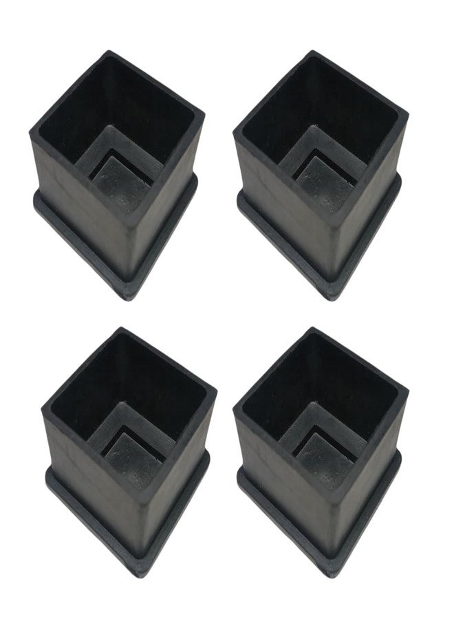 SASALES Square Rubber Bush 50mm (2 inch) Black (Set of 4) - Image 1