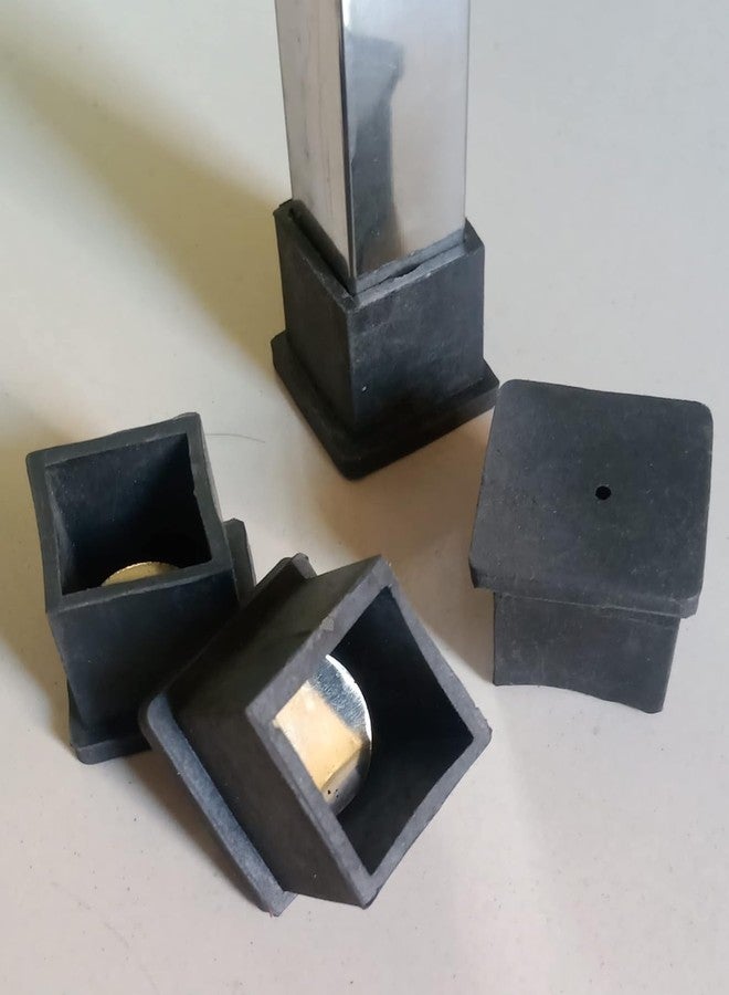 SASALES Square Rubber Bush 50mm (2 inch) Black (Set of 4) - Image 3