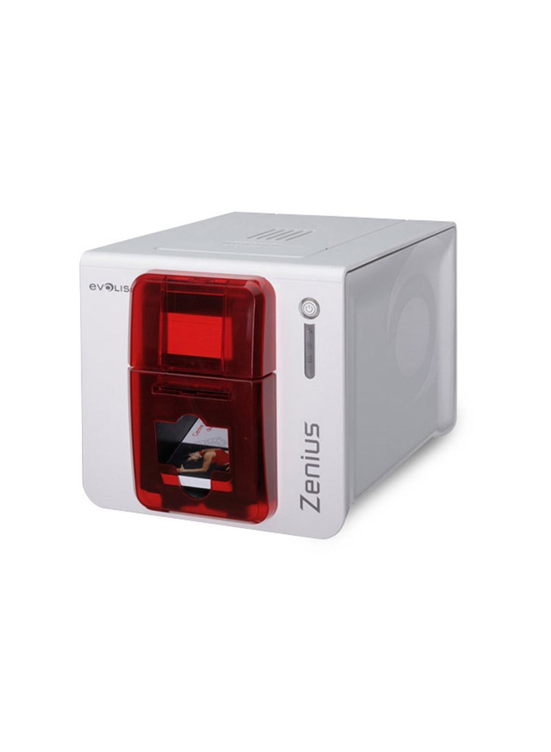 إيفوليس Evolis Zenius Classic Single-Sided ID Card Printer Kit (Fire Red) - Image 1