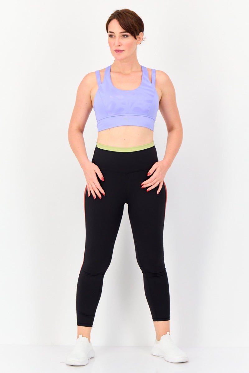 PUMA Women Lightly Padded Sleeveless Training Sports Bra, Lavender - Image 4