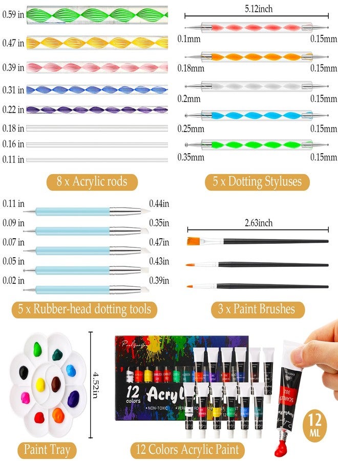 زوبيل مجموعة زوبيل المكونة من 35 قطعة من قواعد الأكواب الخزفية غير المطلية مقاس 4 بوصات، مثالية للأعمال الفنية والرسم والتلوين، مع أدوات تنقيط، هدية رائعة لحفلات الانتقال إلى منزل جديد أو مشاريع فنية أو حفلات عيد الميلاد. - Image 4
