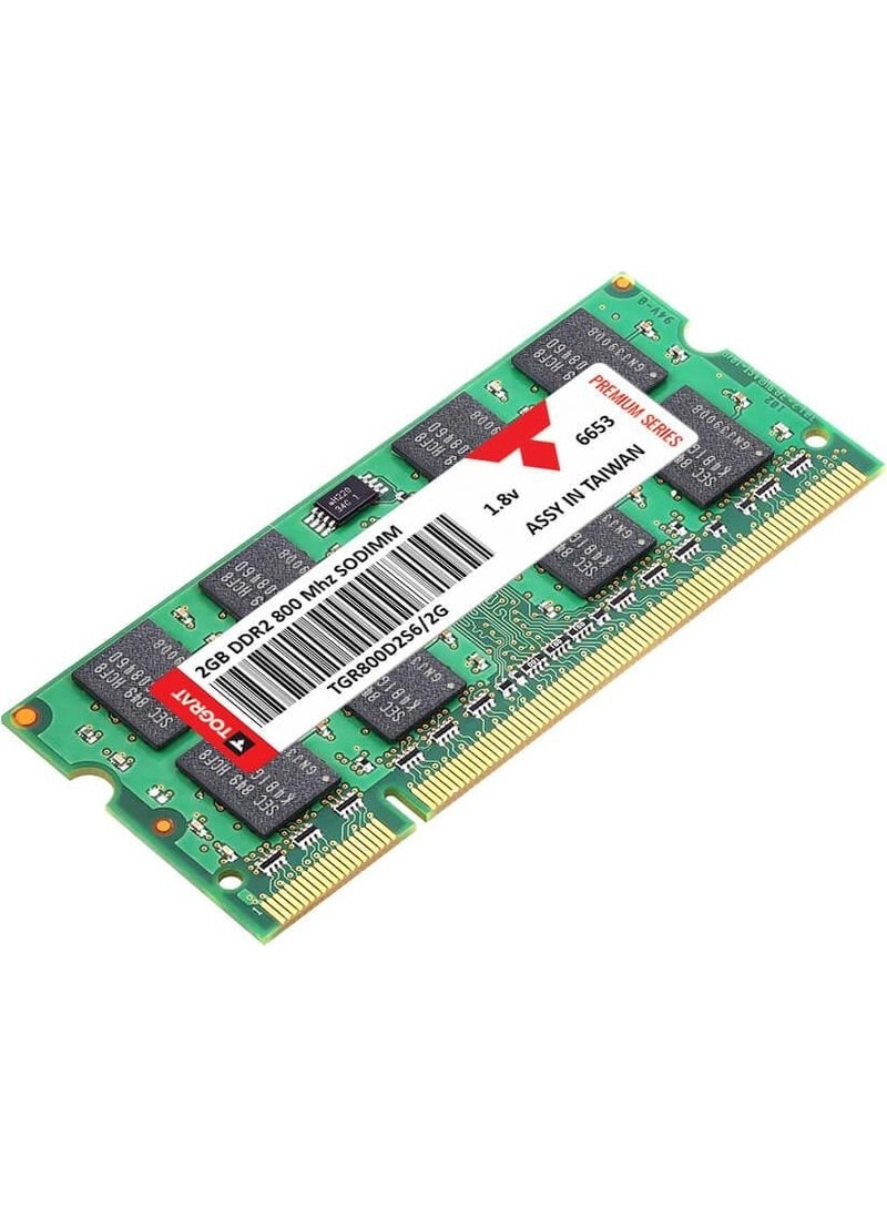Tograt 2gb Ddr2 800 Mhz Notebook Ram Memory - TGR800D2S6/2G  - Image 1