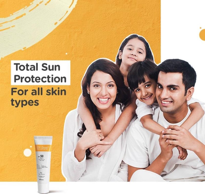 Brinton Brinton Sunscreen SPF 50 PA UvDoux Face Body Sunscreen gel with SPF 50 PA100gm x Pack of 6 - Image 3
