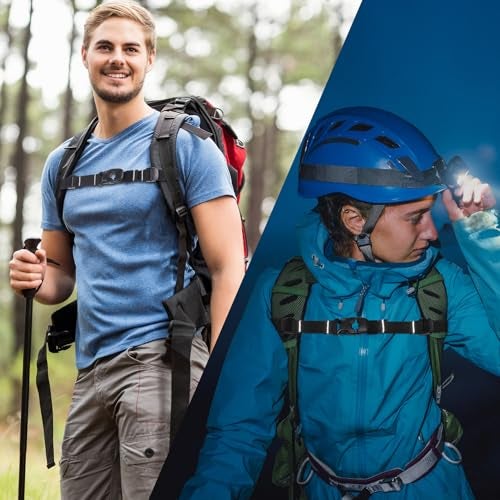 Vigorport Backpack Chest Strap Add on, Elastic Backpack Sternum Strap, Heavy Duty Adjustable Chest Belt with Quick Release Buckle (Black, Normal) - Image 2