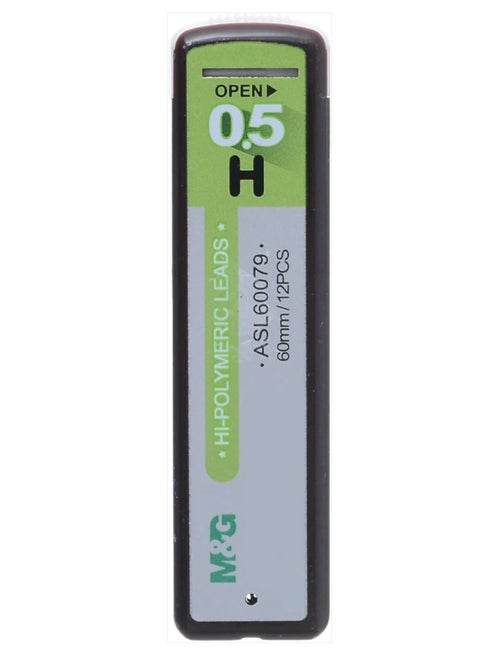 M&G Mechanical Pencil Leads, H 0.5Mm - NO: Asl 60079