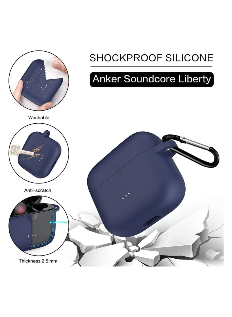 Earphone Protective Case Suitable For Anker Soundcore Air 2 Cover Shockproof Shell Washable Silicone Housing Anti Dust Sleeve Frame (Blue) - Image 3
