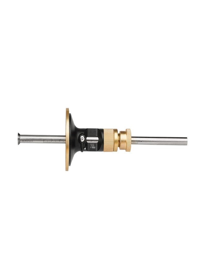 EMVANV Wheel Marking Gauge Kit, Marking Gauge, Wood Scribe Tool, Metric Micro Adjuster Ruler, Woodworking Tools Scriber for Woodworking (Black+Gold) - Image 4