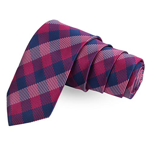 Peluche The Striped Check Necktie For Men - Image 1