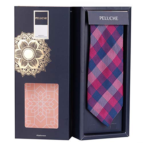 Peluche The Striped Check Necktie For Men - Image 3