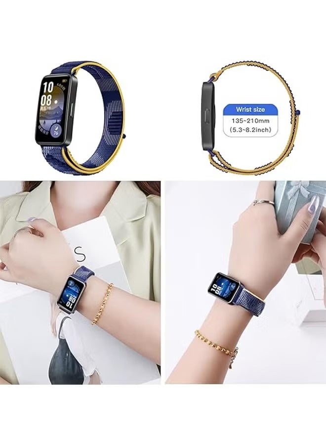3-Pack Nylon Replacement Bands Compatible with Huawei Band 8/9/10 – Lightweight Sport Loop, Soft Breathable Braided Fabric Wrist Straps for Men and Women - Image 4