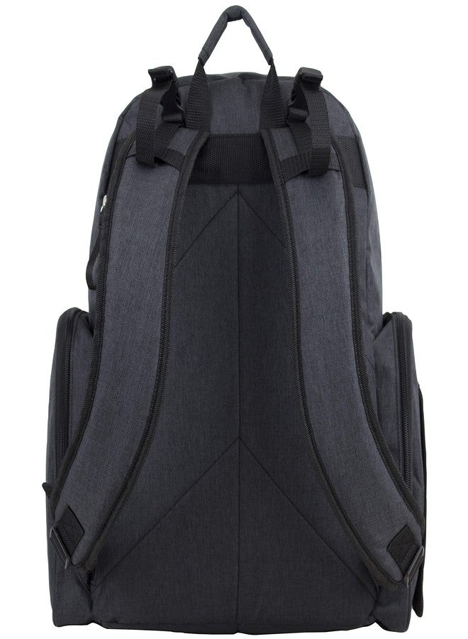 BODHI Baby Portable Diaper Changing Pad Diaper Changer Travel Bag, Changing Mat, Baby Changing Station, Infant Gift, Black Chambray - Image 4