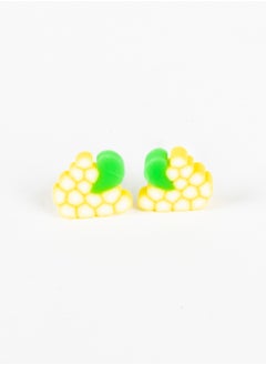 Small Silicon Earring for Baby yellow grapes