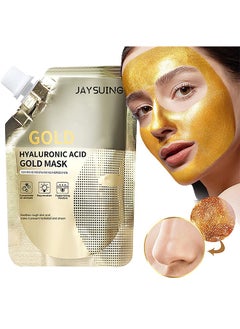 Jaysuing Retinol Hyaluronic Acid Gold Mask, Rejuvenating Gold Peel Off Mask, Gold Anti Aging Face Mask For Flawless Skin, Anti Wrinkles And Reduce Fine Lines, Clear Acne, Minimize Pores, Moisturizing  - Image 1