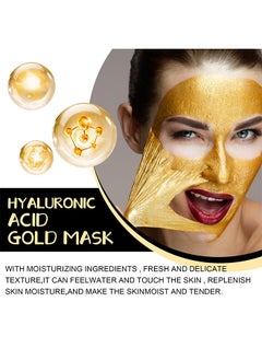 Jaysuing Retinol Hyaluronic Acid Gold Mask, Rejuvenating Gold Peel Off Mask, Gold Anti Aging Face Mask For Flawless Skin, Anti Wrinkles And Reduce Fine Lines, Clear Acne, Minimize Pores, Moisturizing  - Image 4