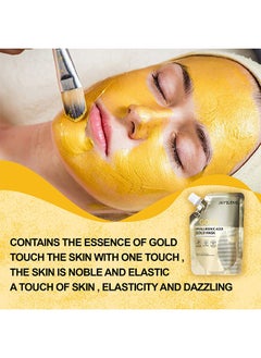 Jaysuing Retinol Hyaluronic Acid Gold Mask, Rejuvenating Gold Peel Off Mask, Gold Anti Aging Face Mask For Flawless Skin, Anti Wrinkles And Reduce Fine Lines, Clear Acne, Minimize Pores, Moisturizing  - Image 5