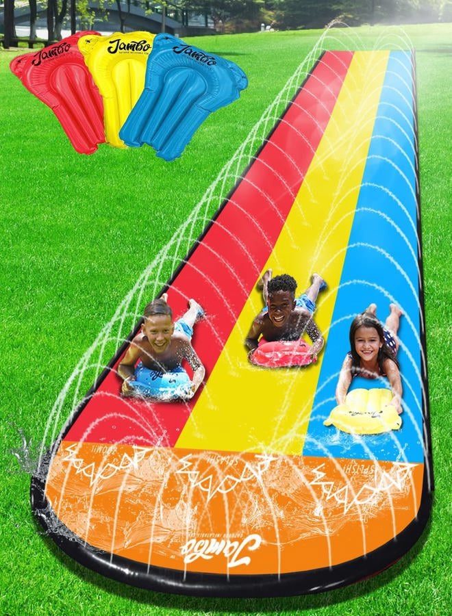 JAMBO 25Ft Premium XXL Slip Splash and Slide with 3 Bodyboards, Heavy Duty Water Slide - Image 1