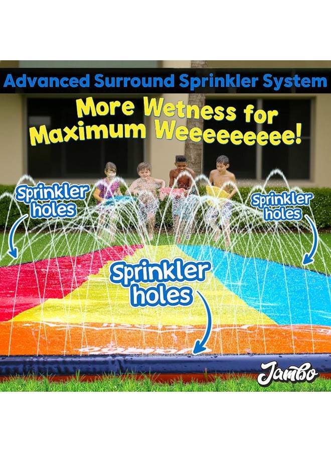 JAMBO 25Ft Premium XXL Slip Splash and Slide with 3 Bodyboards, Heavy Duty Water Slide - Image 3