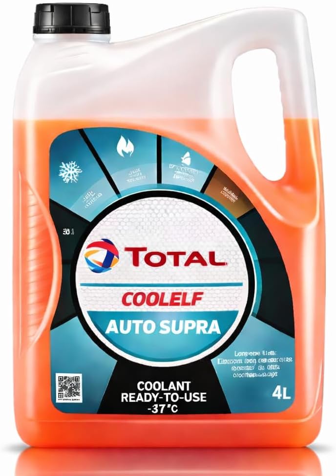 Total Coolelf Auto Supra سائل تبريد جاهز للاستخدام، 4 لتر، حماية من التجمد حتى -37 درجة مئوية - Image 2