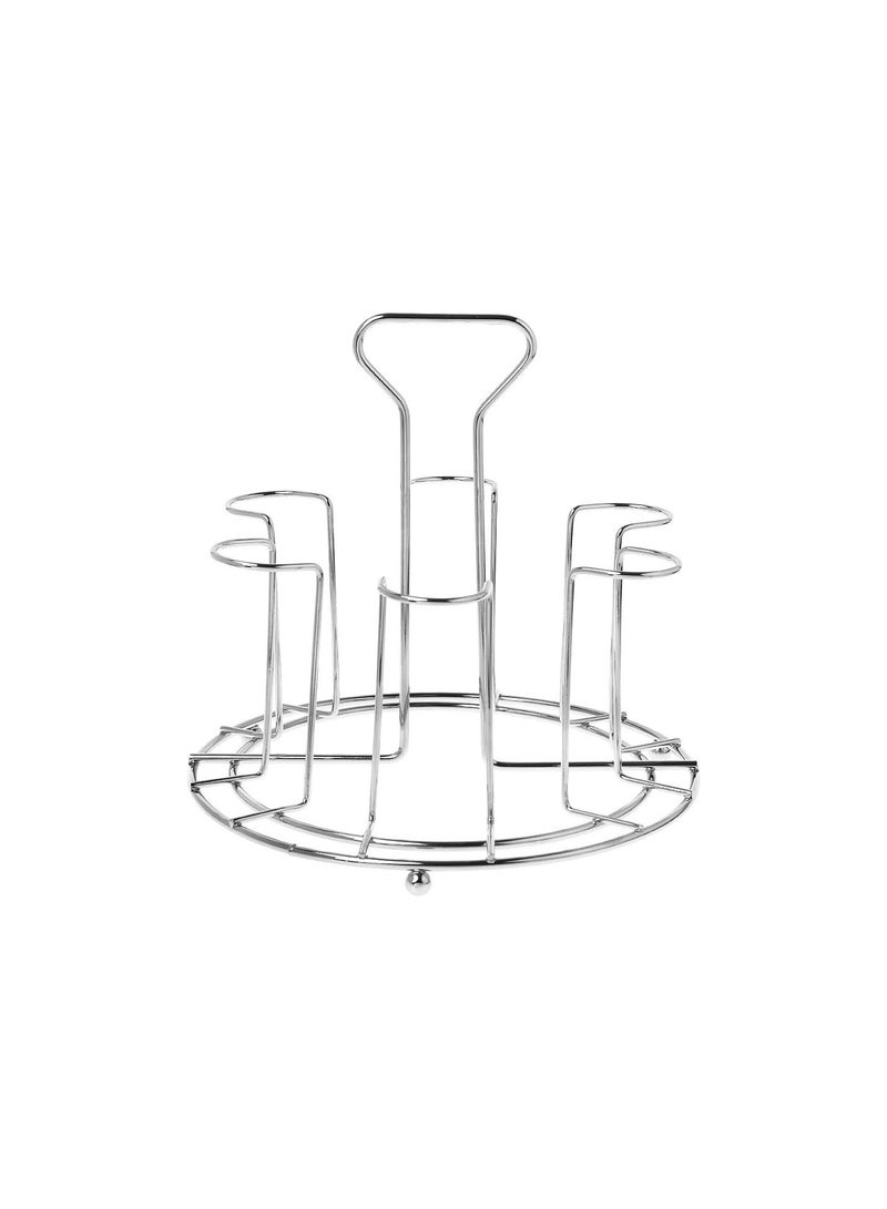 GGOOT Stylish Mug Tree Iron Holder Coffee Cups Drain Organizer 6 Racks Stand Bottle Dish Drying Kitchen Living Room Accessory - Image 1