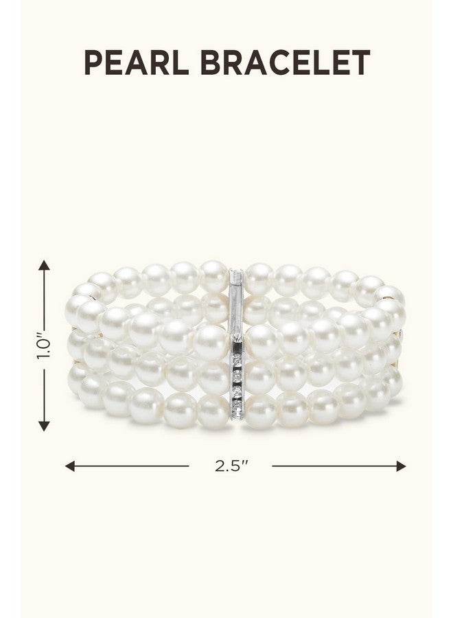 BABEYOND 1920s Flapper Accessories Great Gatsby Costume Accessories 20s Flapper Headband Pearl Necklace Gloves Plastic Holder - Image 5