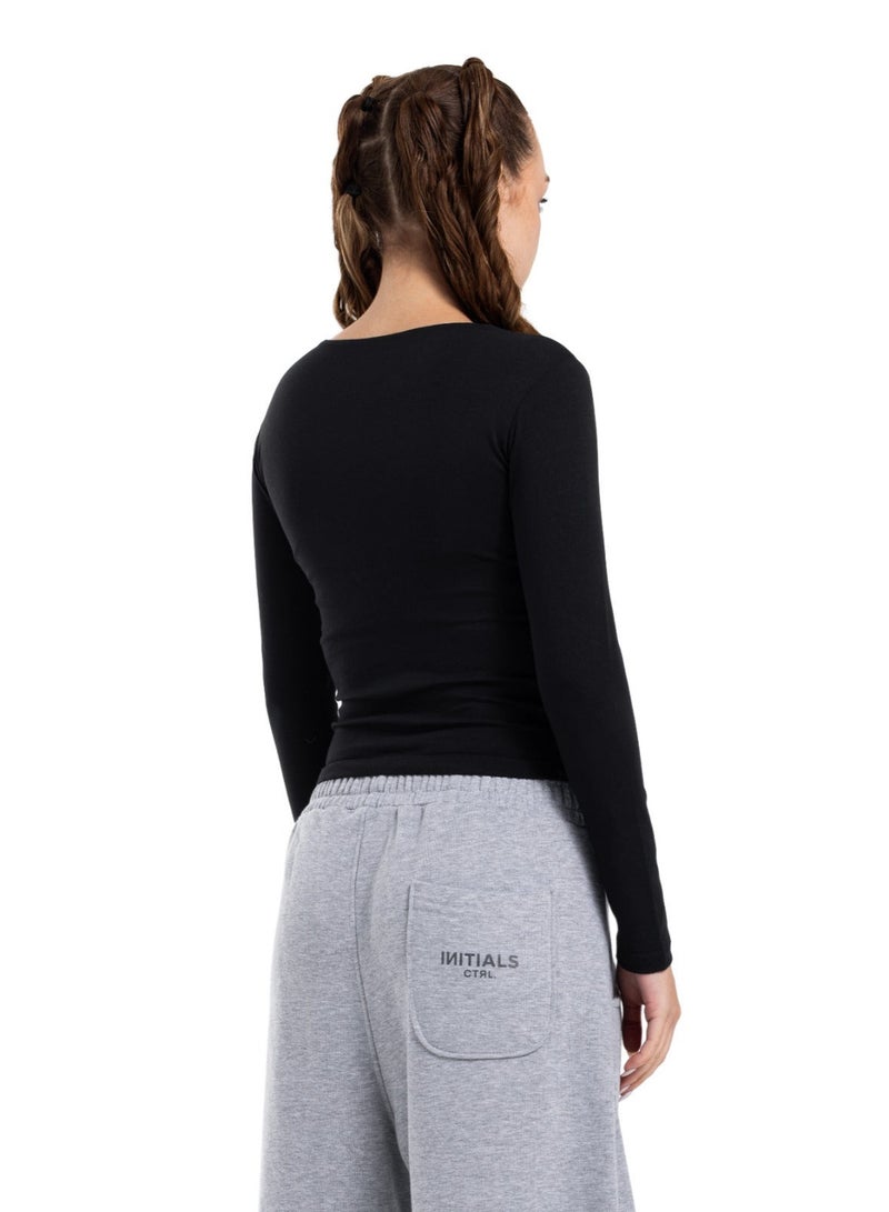 CTRL Initials Long Sleeves Top - Women - Image 4