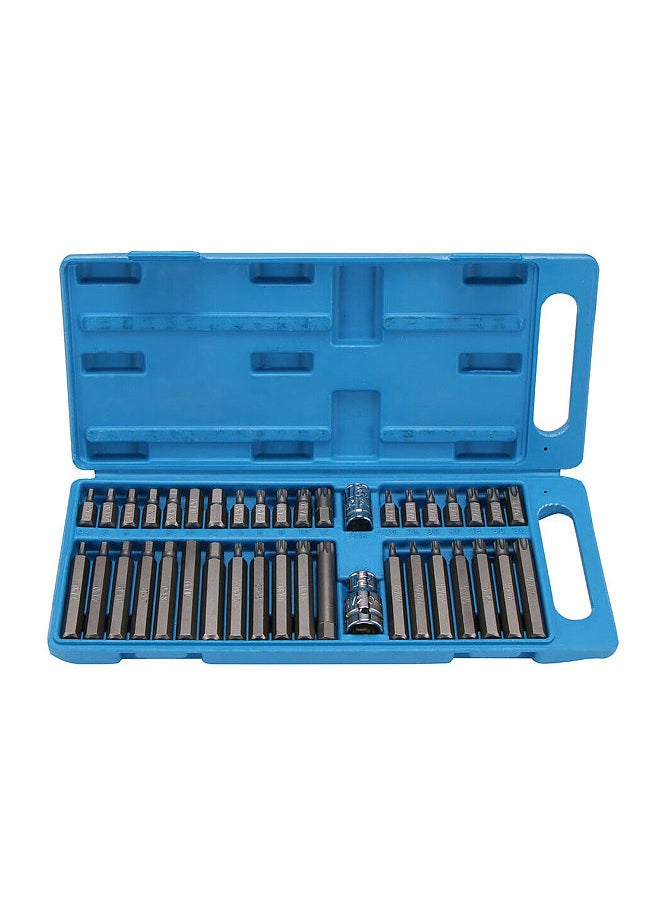 Generic - 40 in 1 Spline& Hex& Torx Star Bit Socket Set 3/8 1/2''Diameter Long Short Reach Allen Key with Storage Box - Image 1