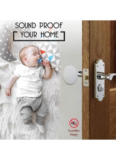 Excefore Door Stopper Wall Protector Large with Strong 3M Adhesive - Quiet and Shock Absorbent Silicone Wall Protectors from Door Knobs - Discreet Door Bumper to Protect Every Wall Surface  - Image 4