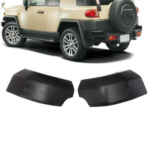 Jecoupoon Compatible with FJ Cruiser 2007-2014 Black LH+RH Rear Bumper End Cap Pair (Black,Pair) - Image 2