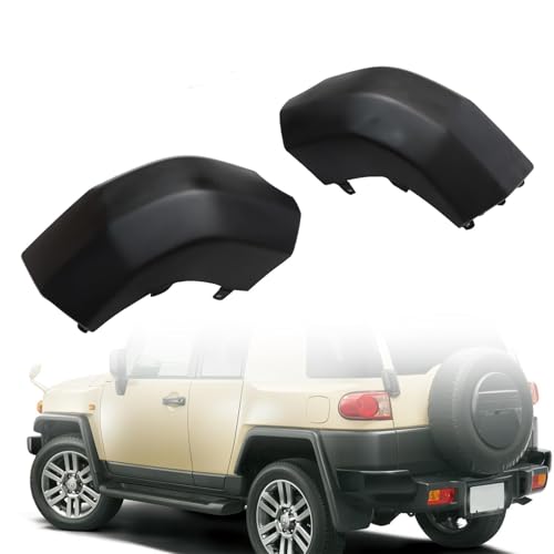 Jecoupoon Compatible with FJ Cruiser 2007-2014 Black LH+RH Rear Bumper End Cap Pair (Black,Pair) - Image 3