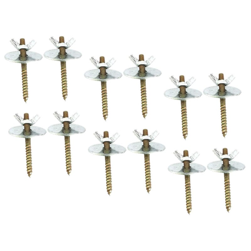 ORFOFE 12sets Bird Perch Stand Screws Fasteners for Birdcage Accessories Easy Installation Fit for Secure Feeding Stations - Image 1