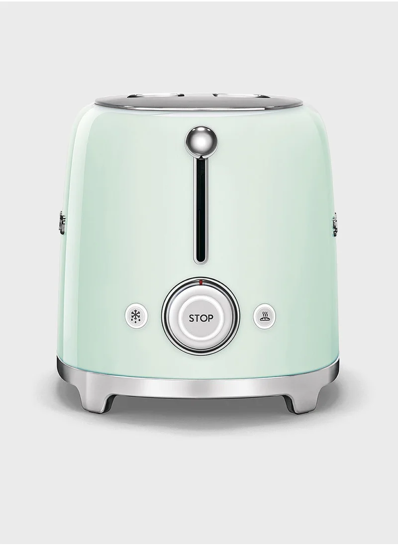 smeg Pastel Green 50'S Retro Style 2 Slice Toaster