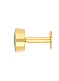 Malabar Gold and Diamonds دبوس أنف من الألماس الأصفر النقي عيار 18 قيراطًا MSOB4R002NP1YVVSVS-GH للنساء  - Image 3