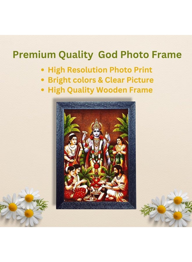 CDM Sathya Narayana Swamy Bhagwan Photo Frame/Wall Painting Framed For Home Décor pf 35 - Image 2