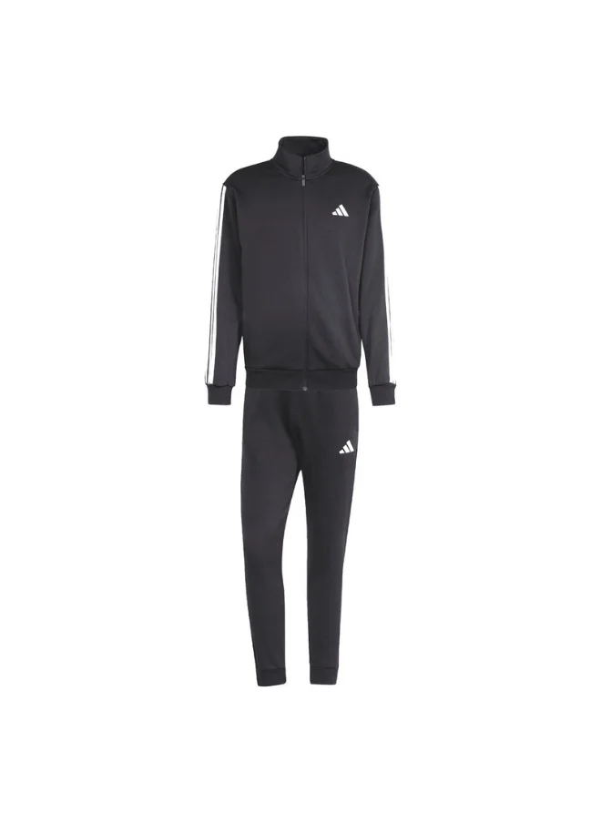 اديداس adidas M 3S FL TT TS Black Training SUITS for Men - XS/S