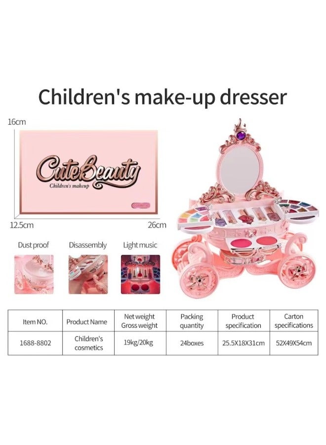 Toys Children's Cosmetics Play House Makeup Toys Suit Beckham Lori Factory-Color:【English Version Sealed Box】 Diamond Backpack + Doll - Image 4