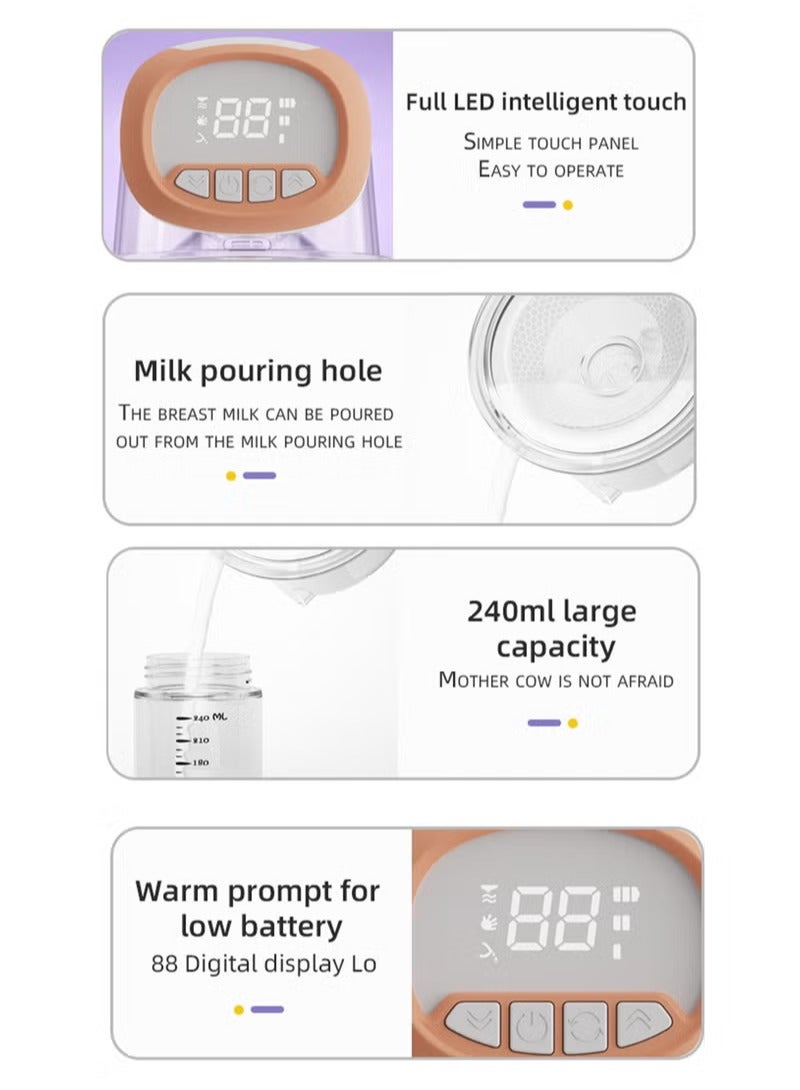 ALLTOMOM Wearable Electric Single Breast Pumps with LED Display 3 Modes 9 Levels BPA Free - Image 4