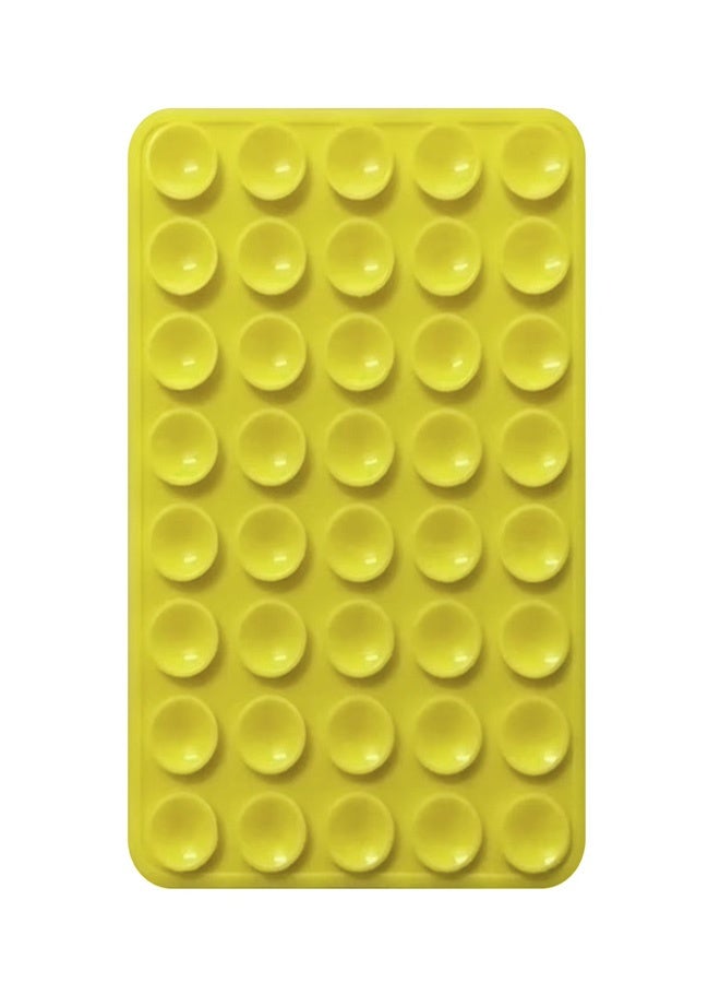 Silicone Suction Cup Phone Case Mount Double Sided, Phone Accessories Hands-Free Strong Grip Holder for Selfies and Videos, Silicon Phone Holder for iPhone and Android (Yellow) - Image 2