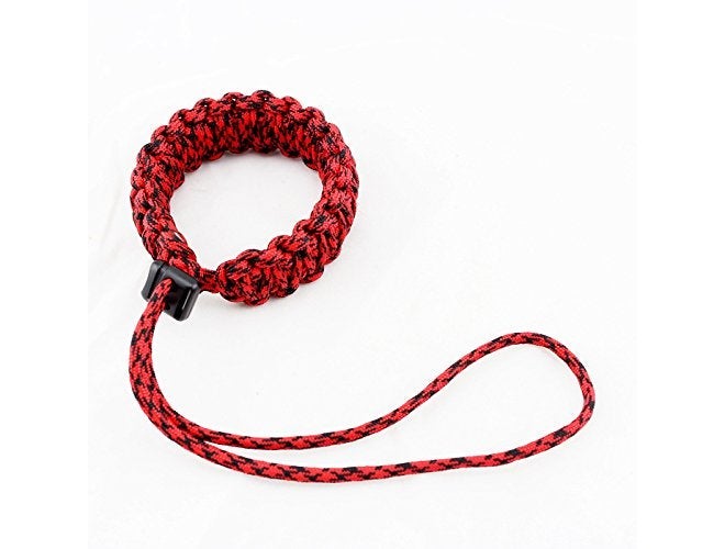 RUBRIC ® Braided King Cobra Paracord Hand Grip Wrist Strap for All DSLR Camera/Binoculars (Red and Black) - Image 4