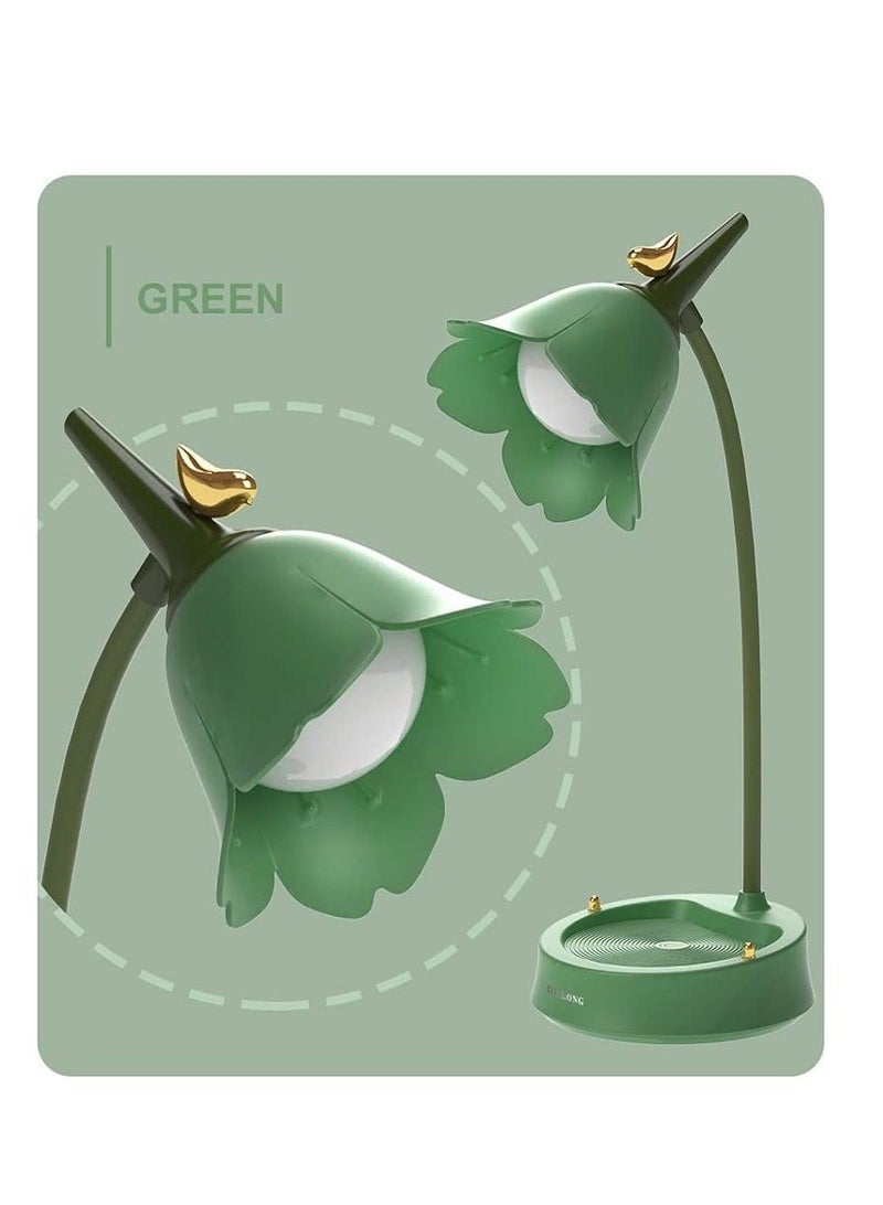 Captaintech Cordless Table Light Adjustable Gooseneck Dimmable Touch Rechargeable Battery Eye-Caring Night Light for Kids Mini Cute Lamp for College Dorm Bedroom Reading - Image 2