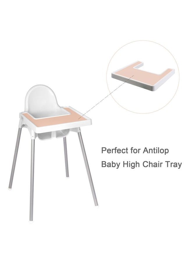 SunCore Direct Baby High Chair Placemat for Antilop High Chair, Silicone Mat for Antilop Baby High Chair Tray Accessories, Finger Foods Placemat for Toddler and Babies Girls… (Peach) - Image 3