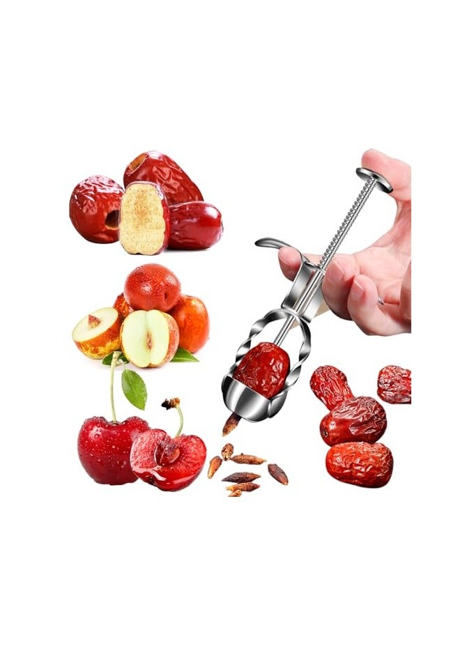 erorex Cherry Pitter Tool - Red Date Corer is Easy to Use and Clean, Suitable for Large and Small Red Dates, Hawthorn, Cherry Pitting, Kitchen Gadgets - Image 1