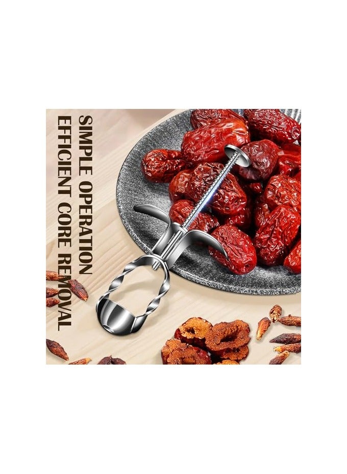 erorex Cherry Pitter Tool - Red Date Corer is Easy to Use and Clean, Suitable for Large and Small Red Dates, Hawthorn, Cherry Pitting, Kitchen Gadgets - Image 2