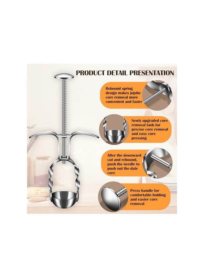 erorex Cherry Pitter Tool - Red Date Corer is Easy to Use and Clean, Suitable for Large and Small Red Dates, Hawthorn, Cherry Pitting, Kitchen Gadgets - Image 5