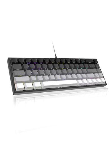 ZIPFORCE 68-Key Mechanical Keyboard, Blue Liner Switches, Type-C Wired Connection, Multi-Color Mixed Backlight, PBT Keycaps, 100 Million Keystroke Lifespan, Hot Swappable Compact Gaming Keyboard - Image 1