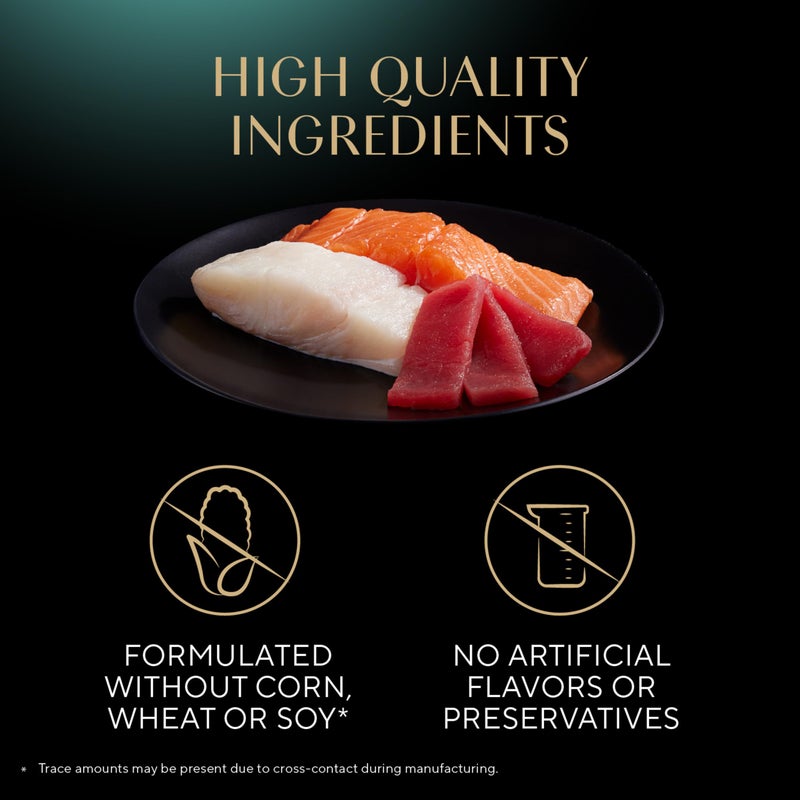 Sheba Perfect Portions Wet Cat Food Pate with Sustainable Salmon, Signature Seafood Entree, and Tender White Fish and Tuna Entree Variety Pack, 2.6 oz. Twin Pack Trays (24 Count, 48 Servings) - Image 3